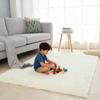 LIHUANE Shaggy High-Pile Rug, 210 x 220 cm, Super Soft, Non-Slip, Cream view 3