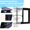 LIMENQIN Sliding Window with Insect Screen, Aluminum Alloy, Gray, 100 x 100 cm view 4