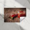 Stovetop Cover 80 x 52 cm – Induction Protective Mat & Glass-Ceramic Cooktop Cover – Chili Sauce Design view 2