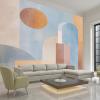 Mid-Century Geometric Boho Non-Woven Photo Wallpaper, 368 x 254 cm view 2