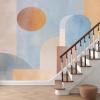 Mid-Century Geometric Boho Non-Woven Photo Wallpaper, 368 x 254 cm view 3