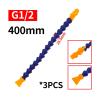 Flexible Plastic Coolant Mist Tube, 400 mm Coolant Hose, 1/4, 3/8, 1/2 in for CNC, Lathe and Milling Machines, Flat and Round, with Switch Nozzles (1/2 Flat Switch, 3-Piece) view 2
