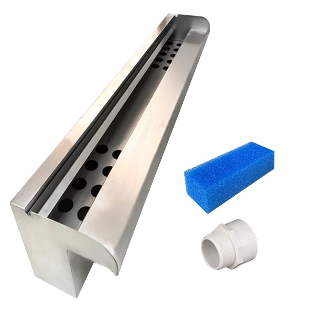 SFSLBFB Stainless Steel Waterfall Spillway Set, 30–200 cm Wide