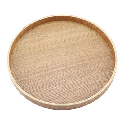 VBESTLIFE Wooden Serving Tray, Vintage Platter for Tea Sets, Fruit, Sweets & Home Decor (24 cm)
