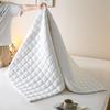 Mattress Cover with 4-Sided Zipper, Full Protection, White, 100 x 200 x 10 cm view 4
