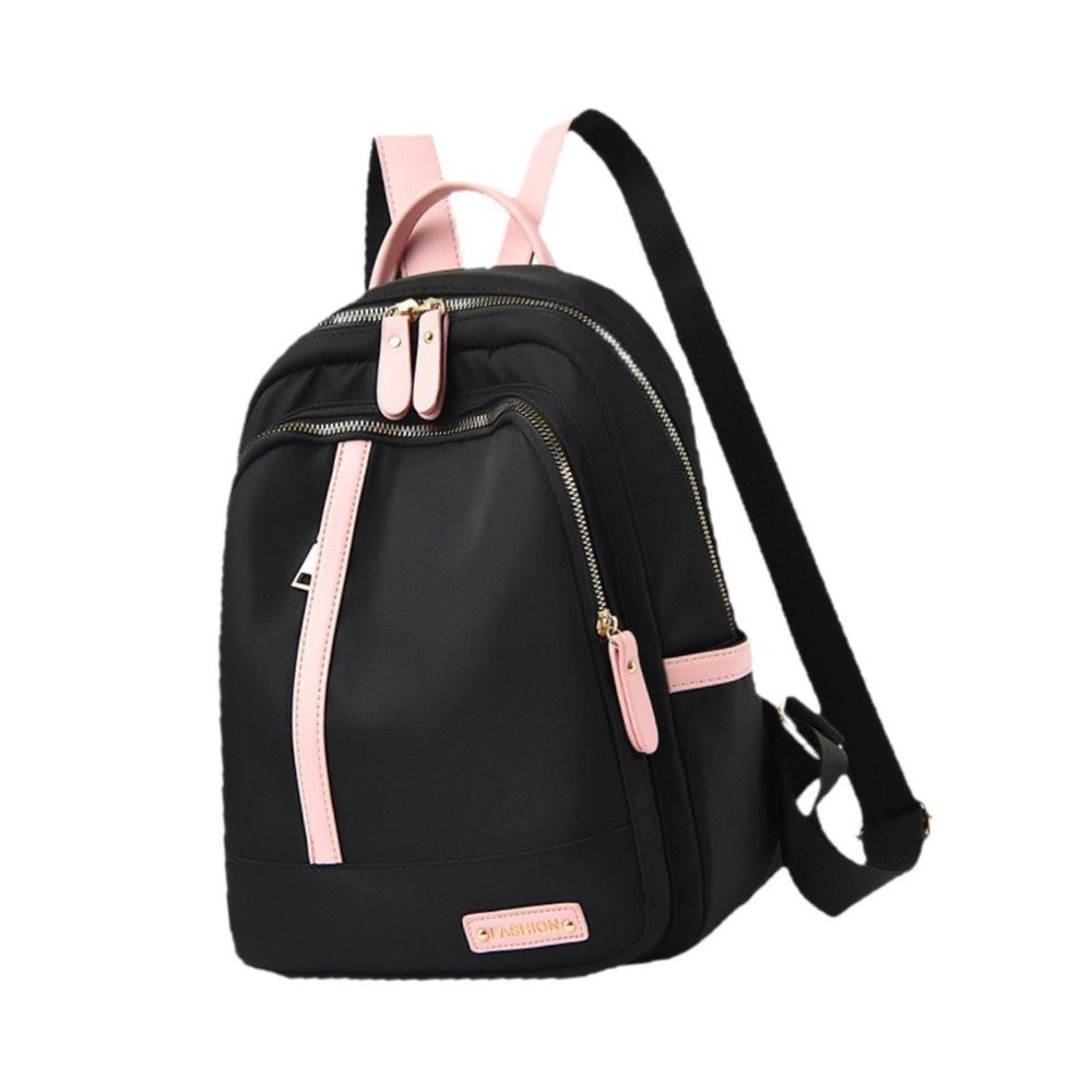 TISHITA Women's Oxford Fabric Laptop Backpack, Water-Resistant, Black