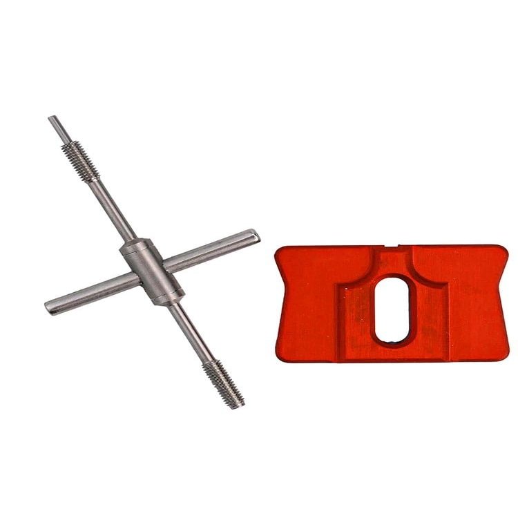 FACAIIO Metal Fishing Reel Spool Bearing Pin Removal Tool with Thick and Thin Ejector Rods for Baitcasting Reel Maintenance, 1 Set