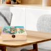 DIY Diamond Painting Rhinestone Decorative Storage Box, Partial-Drill Crystal Mosaic Wooden Organizer view 4