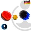MASTERPROOF Professional 3-Piece Brush Set with Hex Shank for Drills and Cordless Screwdrivers, 312 view 3