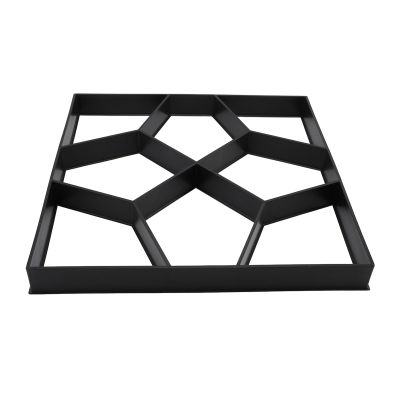 Jiawu ABS Walk Maker, 15.7-Inch Garden Path Paving Mold, Reusable Concrete Stepping Stone Mold, Customizable Patio Decor