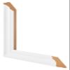 yd. A4 Picture Frame 21 x 29.7 cm, White Woodgrain - Lazio MDF Frame view 4