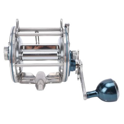 RiToEasysports Round Baitcasting Reel, Blue, Right-Handed, High-Precision Line Connector for Saltwater Fishing