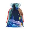 Marine Life Jute Drawstring Gift Bag view 1