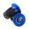 HUIOP 2-Piece Blue Aluminum Bicycle Handlebar End Plugs with Tightening Screws view 3