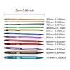 kwoifioy Aluminum Crochet Hook Set with 12 Interchangeable Heads and Travel Organizer Case view 3