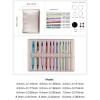 kwoifioy Aluminum Crochet Hook Set with 12 Interchangeable Heads and Travel Organizer Case view 4