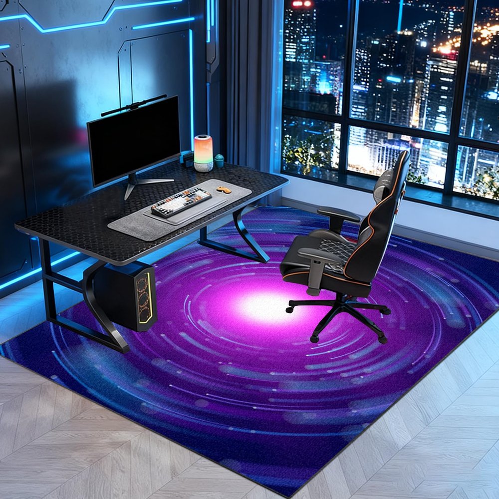 Zteiuqx Non-Slip Gaming Rug and Floor Protection Mat for Office Chairs, 190 x 280 cm