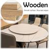 Solid Wood Round Rotating Tray, 20, 30, 40 in, Large Serving Platter in Golden Oak for Kitchen and Dining Room view 2