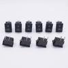 Toggle Switches, 10-Pack Black SPST 2-Pin On/Off Rocker Switches, AC 250 V/6 A, 125 V/10 A, 12.5 x 19 mm view 3