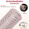 Transparent Flexible PU Dust Extraction Hose, 3.5 in/90 mm ID view 3