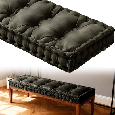 WLXFF Velvet Bay Window Cushion, Bench Seat Pad, 10 cm Thick, No. 14, 170 x 40 cm