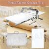 LHUITUI Manual Dough Sheeter, Stainless Steel, 0–25 mm, for Croissants and Pizza Dough, Type S view 2