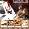 LHUITUI Manual Dough Sheeter, Stainless Steel, 0–25 mm, for Croissants and Pizza Dough, Type S view 4