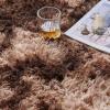 GUOJUN Shaggy Area Rug 150 x 270 cm, Washable, Soft, Non-Slip, Brown view 3