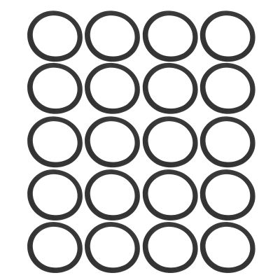 Tomantery Premium Speaker Sealing Gaskets, Shock-Resistant, Noise-Reducing, for Home, Cars & Subwoofers, 20-Pack
