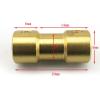 1-Piece Rigid Brass Coupling, 20 mm Long, 9 mm Wide, Flexible Coupling Connection for 26 mm Brass Pendulum Shaft Connections (2.3 x 3.17 mm) view 2