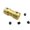 1-Piece Rigid Brass Coupling, 20 mm Long, 9 mm Wide, Flexible Coupling Connection for 26 mm Brass Pendulum Shaft Connections (2.3 x 3.17 mm) view 3