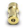 1-Piece Rigid Brass Coupling, 20 mm Long, 9 mm Wide, Flexible Coupling Connection for 26 mm Brass Pendulum Shaft Connections (2.3 x 3.17 mm) view 4