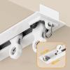 Invisible Recessed Ceiling Curtain Track Set, Ultra-Thin, Pre-Assembled, White, 12.5 ft/381 cm view 2