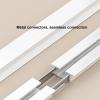 Invisible Recessed Ceiling Curtain Track Set, Ultra-Thin, Pre-Assembled, White, 12.5 ft/381 cm view 4