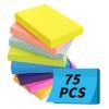 AMFUN 24-Pack Sticky Notes, 51 x 36 mm, 1,800 Sheets, Repositionable view 1