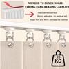 YSZBD Kitchen Cabinet Curtains, Short Light-Blocking Curtains for Tracks, for Bathrooms and Kitchens (H, H 50/110 cm) view 4