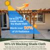 90% Sun Shade Cloth with D-Rings, Reinforced Edges and Corners, 200 g/m² HDPE view 3