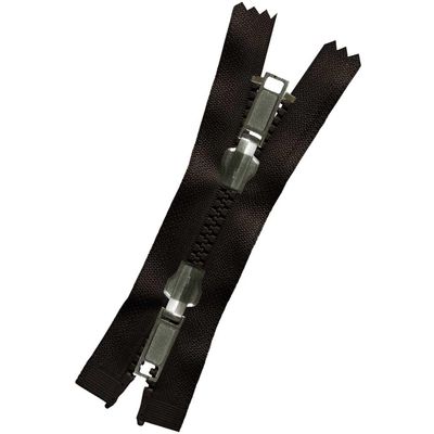 Schneidereibedarf Werner Reversible Zipper, 6 mm, Brown, 114 cm