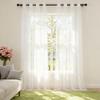 WUXXIANG Sheer Voile Curtain 125 x 85 cm, Semi-Transparent, White view 1