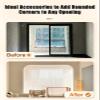 Pre-Bent Plaster Arch Adjustable Rounded Foam Arch Molding, Elegant Curves, Seamless Fit, Paintable for Door Frame Renovations (7–21 in, 2 pcs) (26 × 26 × 26 cm / 10.2 × 10.2 × 10.2 in) view 3