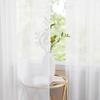 WUXXIANG Sheer Curtain 90 x 122 cm, Semi-Transparent, White view 3