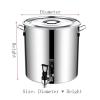 Stainless Steel Stock Pot with Spigot, Soft-Touch Handles & Encapsulated Base view 3