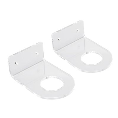 Acrylic Baseball Wall Mounts for Small Balls, 2-Pack, Clear Design
