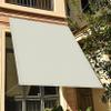 Triangular Shade Sail 160 x 310 cm, Waterproof UV Protection, Cream view 2