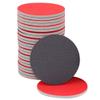 Gettimore Bowling Ball Sanding Pads, 500/3000 Grit, Foam Polishing and Deep-Cleaning Set, 5 in, Red and Gray, 12-Piece view 1