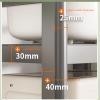 Versatile Microwave Cart with Adjustable Shelves view 2