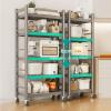 Versatile Microwave Cart with Adjustable Shelves view 3