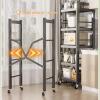 Versatile Microwave Cart with Adjustable Shelves view 4