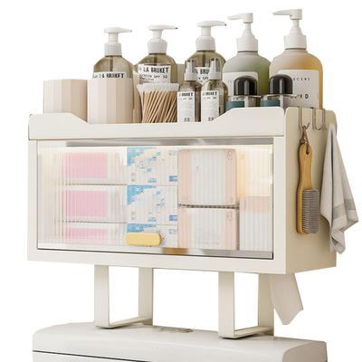 2-Tier Over-the-Toilet Storage Cabinet with Doors