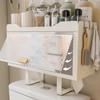 2-Tier Over-the-Toilet Storage Cabinet with Doors view 2